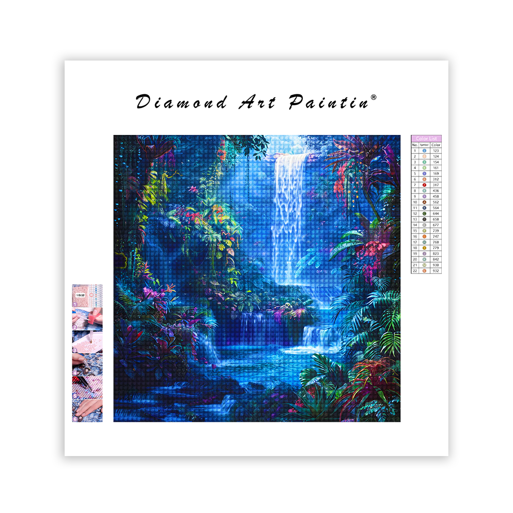 Waterfall of floating - Diamond Painting