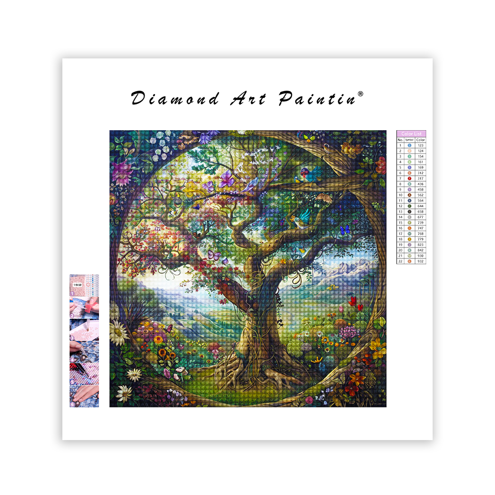 Mosaic Bonsai Garden - Diamond Painting