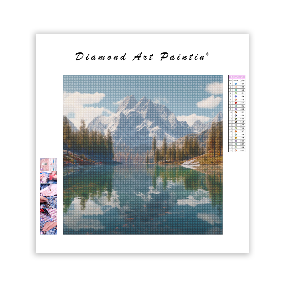 Mountains And Lakes - Diamond Painting