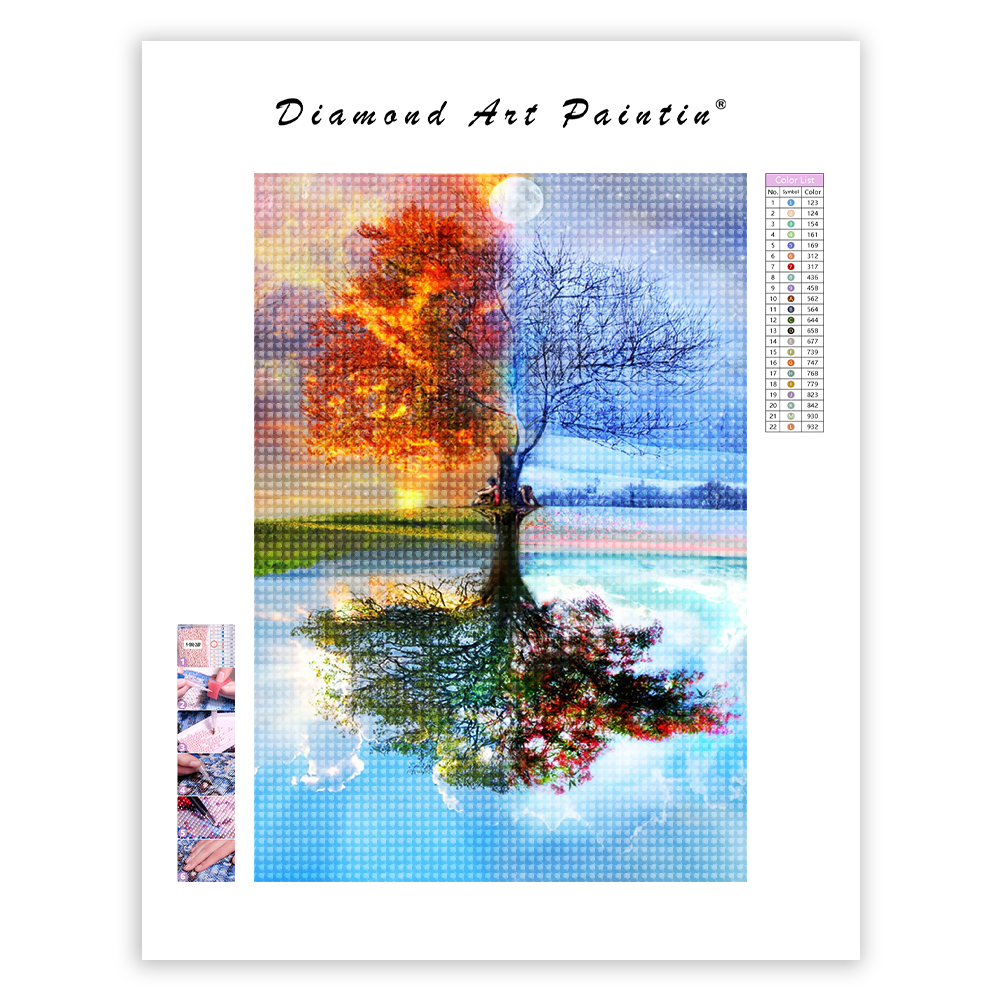 Four Seasons Tree - Diamond Painting