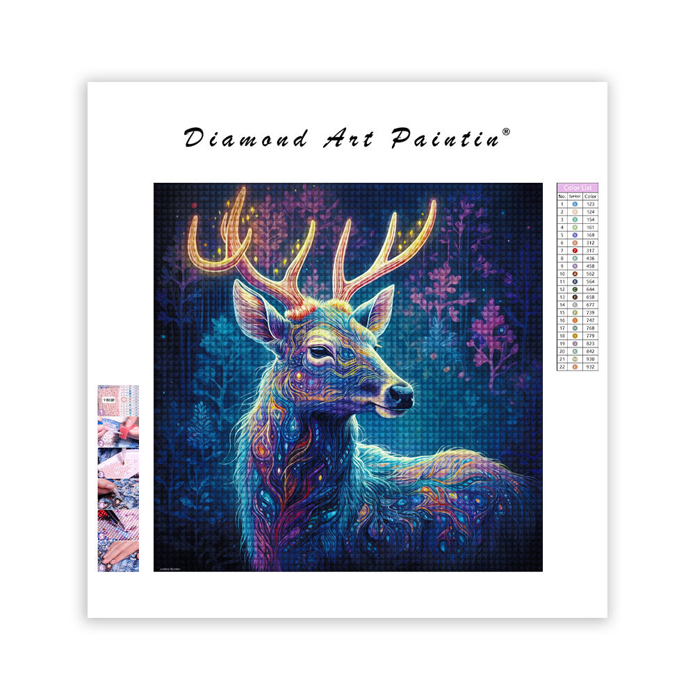 Magic Deer-Diamond Painting