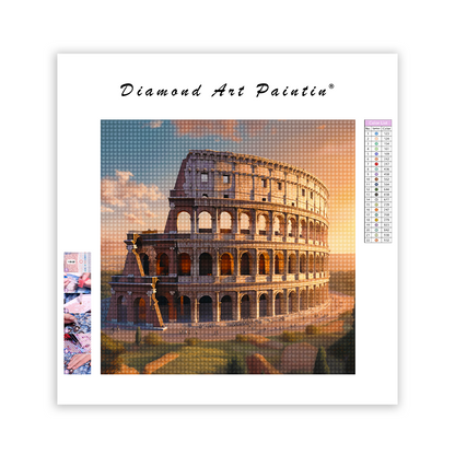 Colosseum in Rome - Diamond Painting