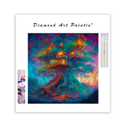 Ethereal Treehouse - Diamond Painting