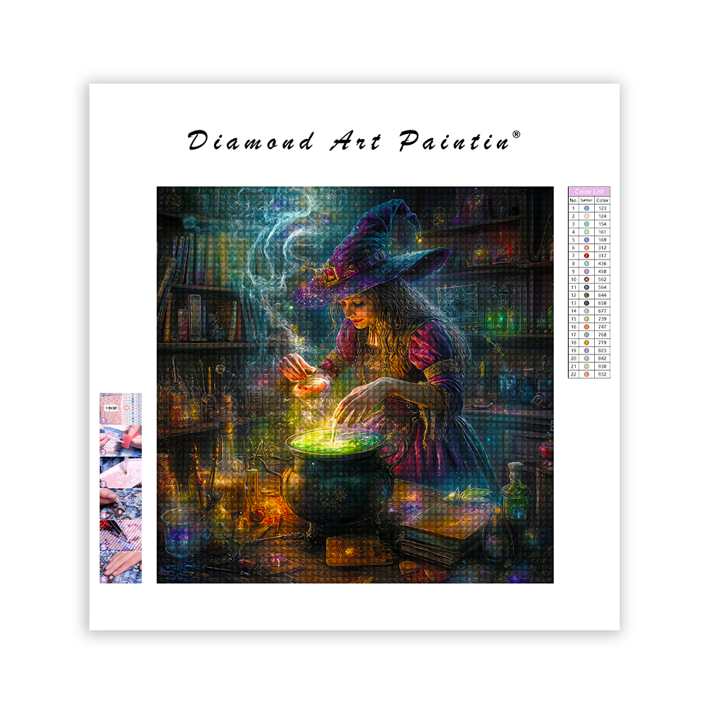 Witch Brewing - Diamond Painting