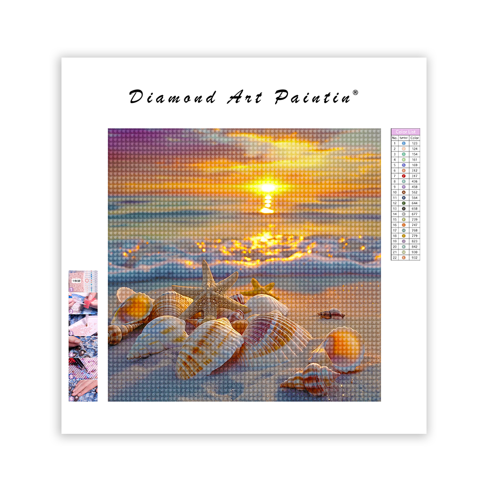 Seaside serenity Crystal clear - Diamond Painting