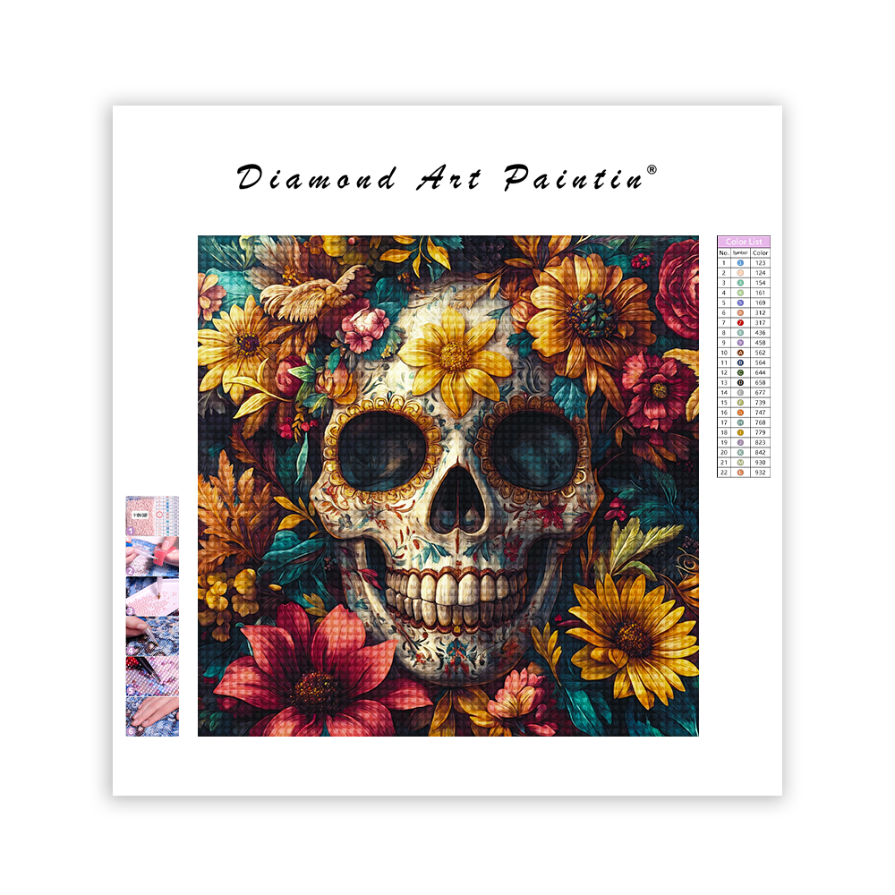 Decorative Skull - Diamond Painting