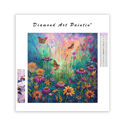 Butterfly Garden In Bloom Painte - Diamond Painting
