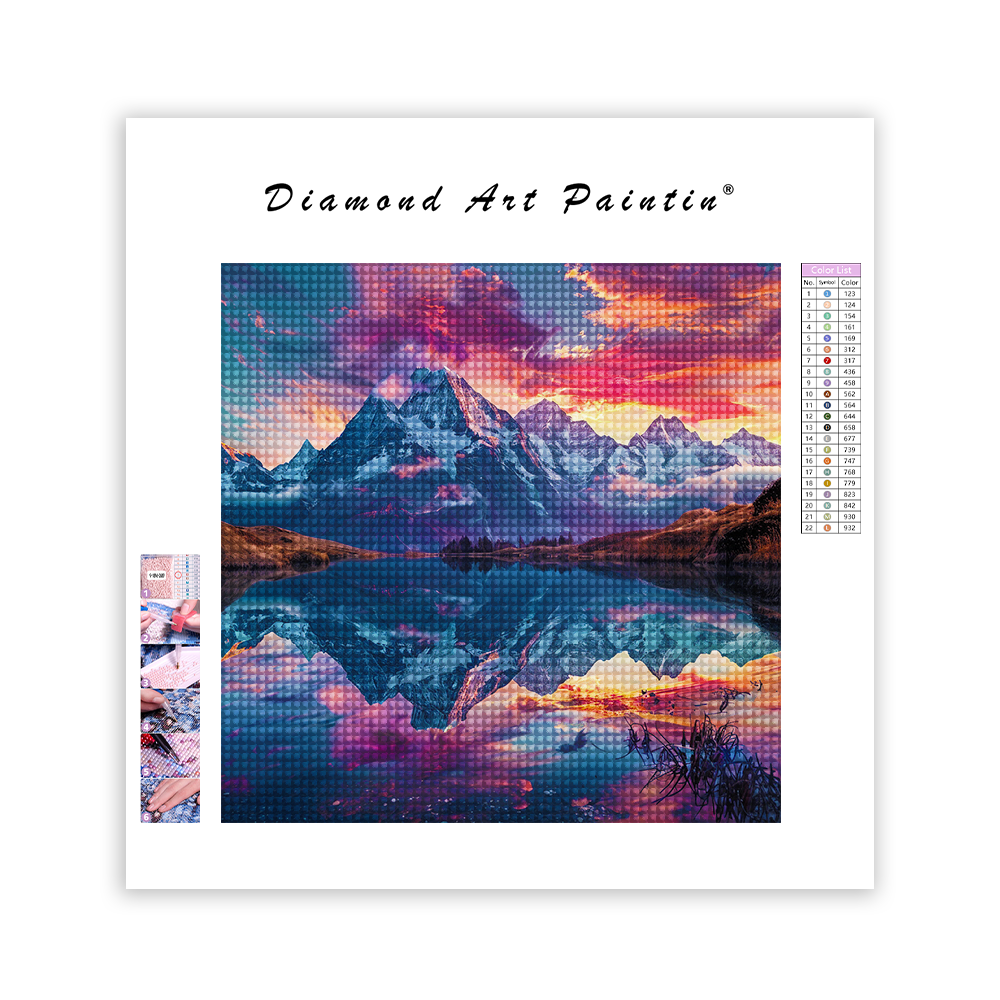 Reflected Mountain - Diamond Painting