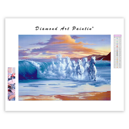 Running Horses - Diamond Painting