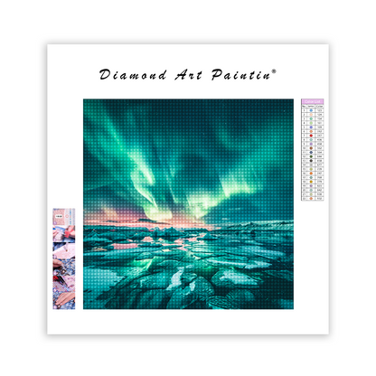 Glacier Lagoon Iceland - Diamond Painting