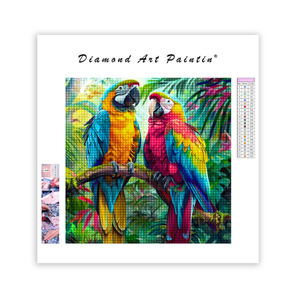 Oiseau perroquet - Peinture diamant