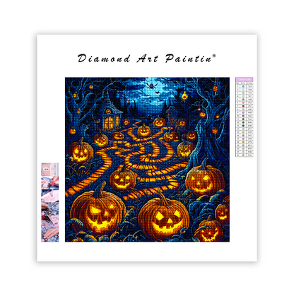 Pumpkin Lantern Maze - Diamond Painting