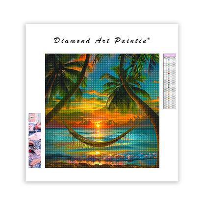 Hammock By The Sea - Diamond Painting