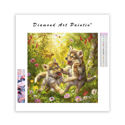Dog Cubs - Diamond Painting