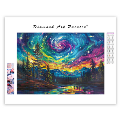 Abstract Colorful Sky - Diamond Painting