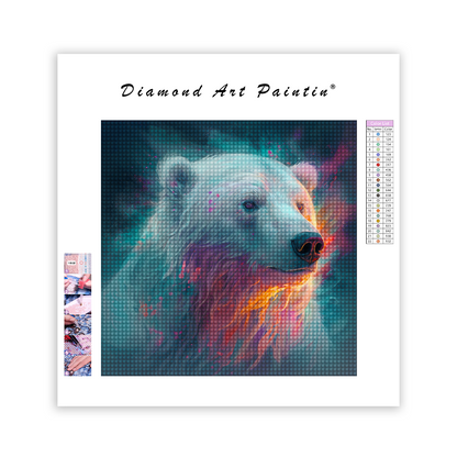 White Bear - Diamond Painting