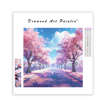 Cherry Blossom Forest - Diamond Painting