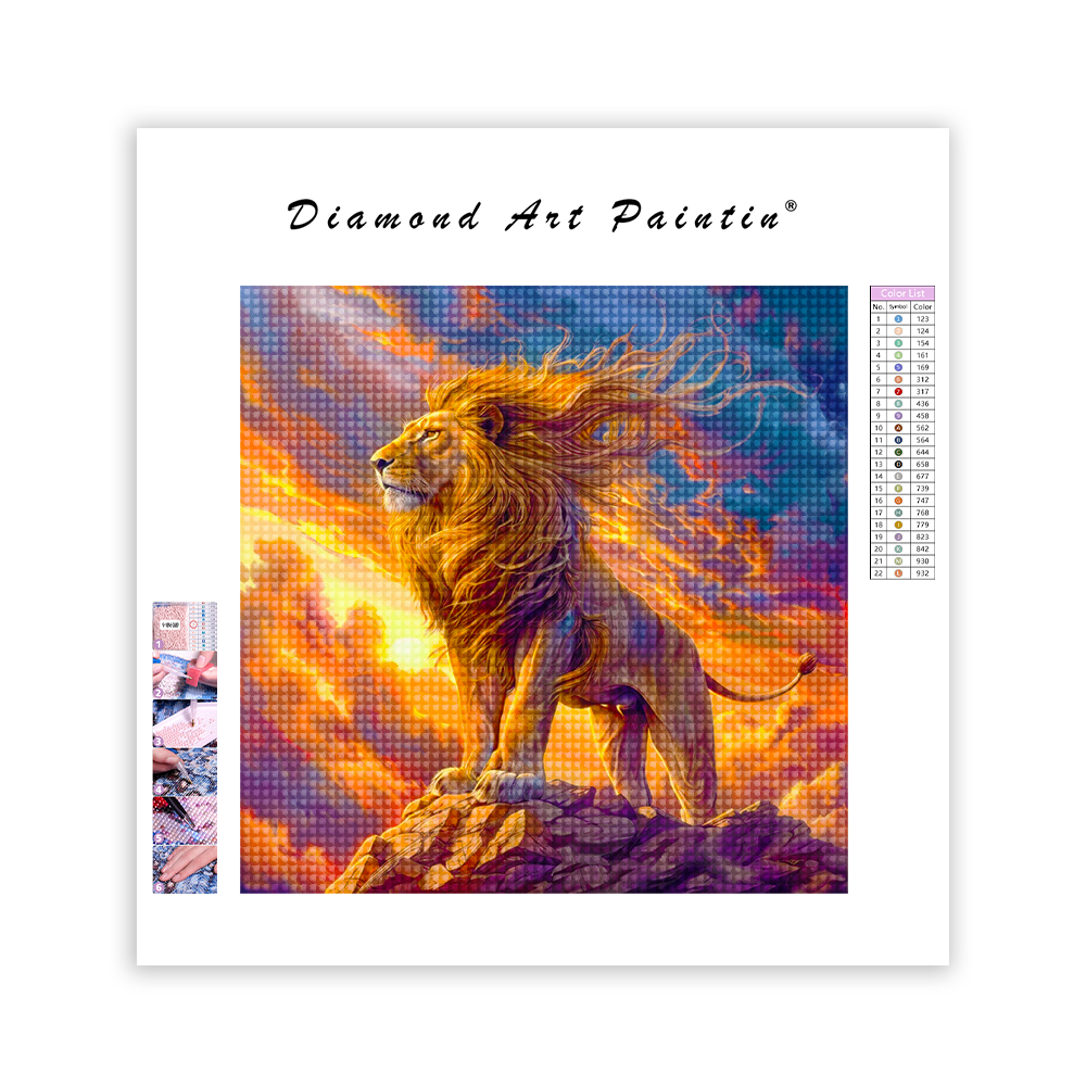Majestic Lion - Diamond Painting