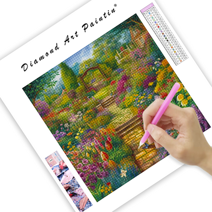 Vibrant Garden - Diamond Painting