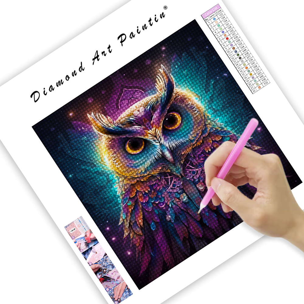 Magical Owl - Diamond Painting