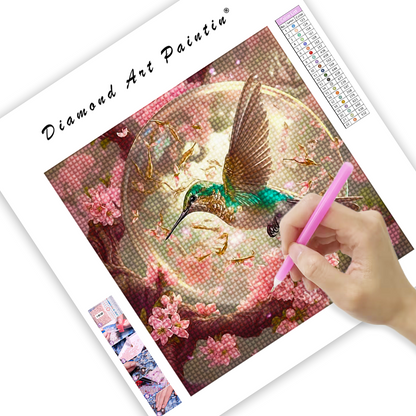 Fantasie-Kolibri - Diamantmalerei