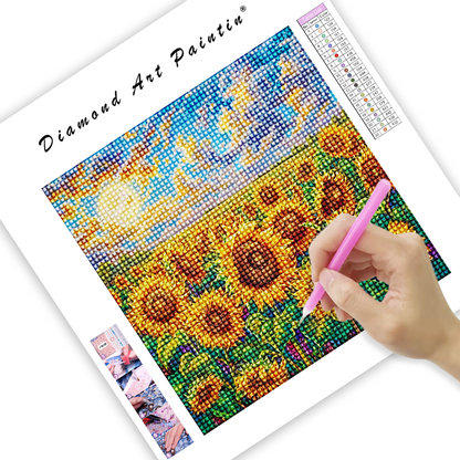 Sunflower Symphony - Diamond Painting