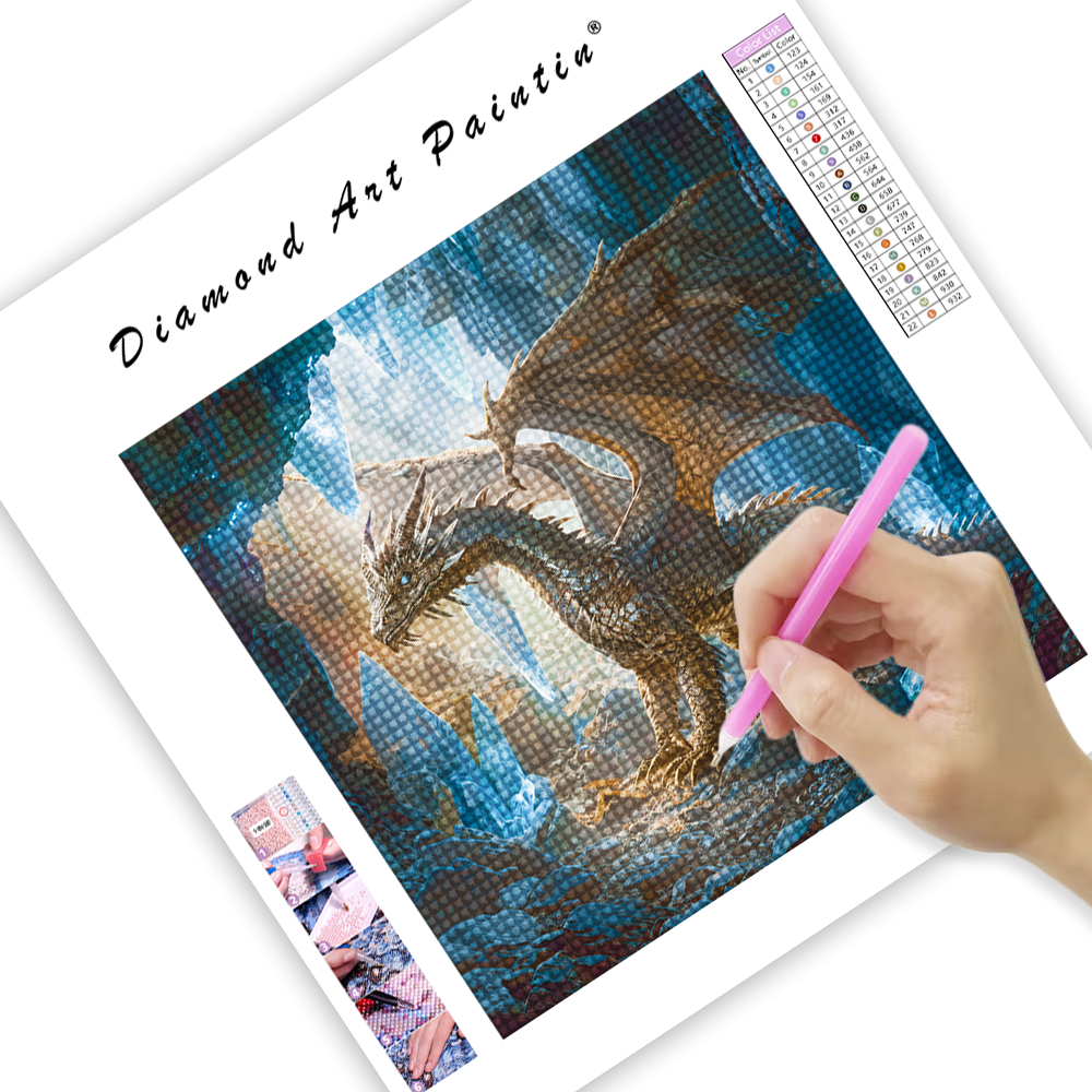 Dragon majestueux - Peinture au diamant