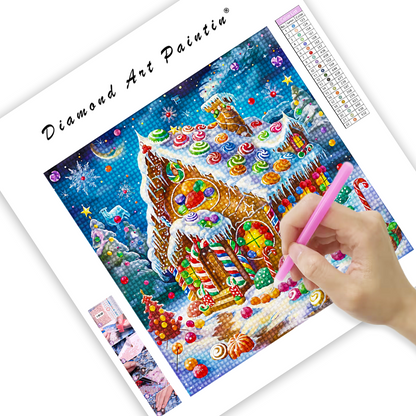 Christmas Candy House - Diamond Painting