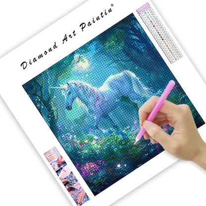 Fantasy magical unicorn peaceful - Diamond Painting