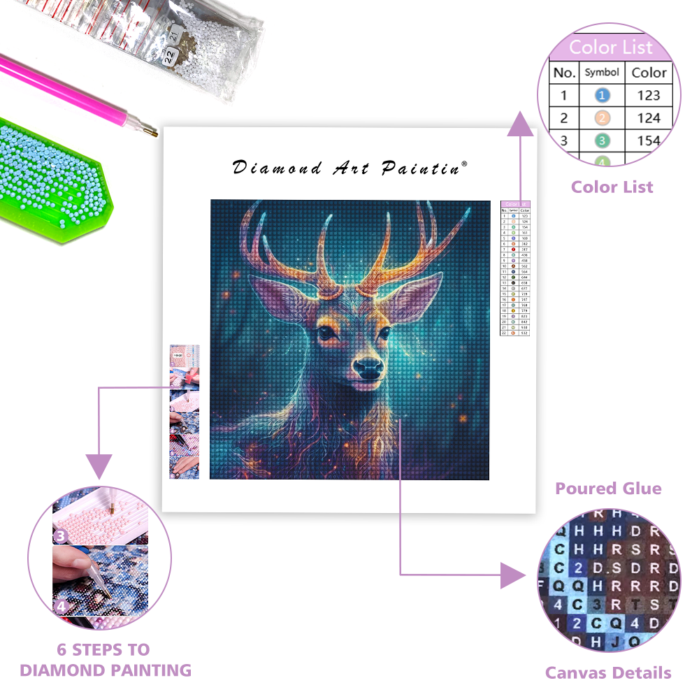 Deer Antler - Diamond Painting