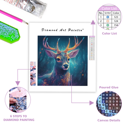 Deer Antler - Diamond Painting