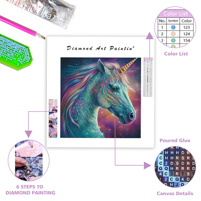 Mystical Unicorn - Diamond Painting