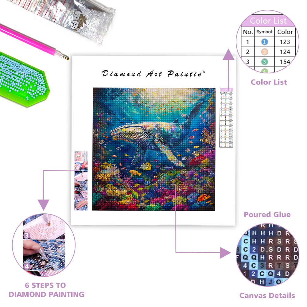 Fish School - Diamond Painting