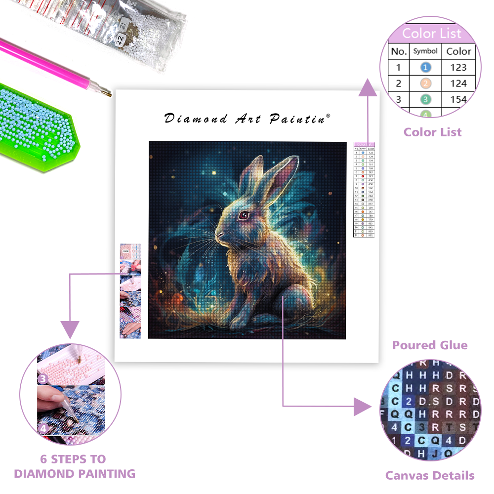 Rabbit - Diamond Painting