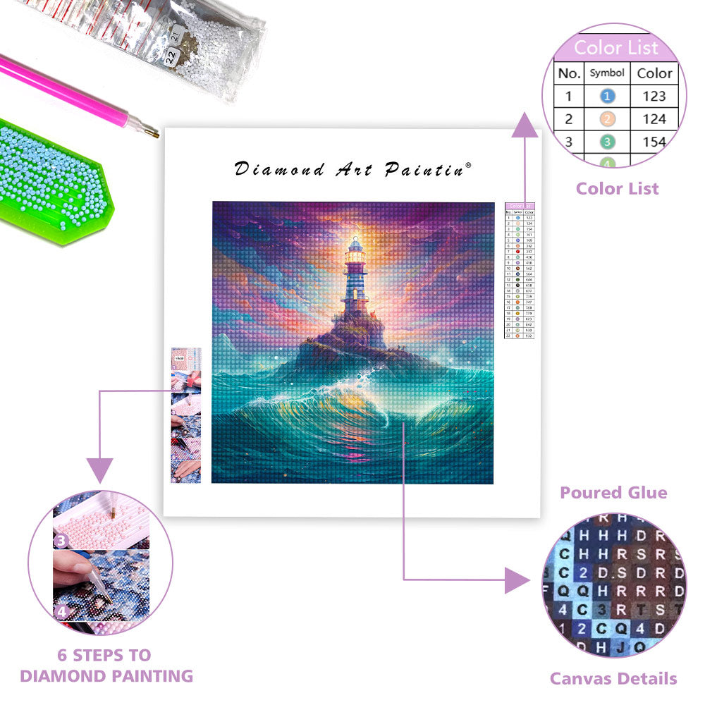 Mystical Lighthouse - Diamond Painting