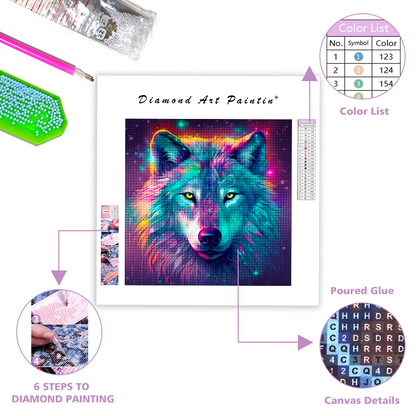 Magical Wolf - Diamond Painting