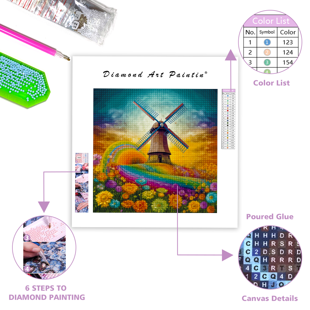 Windmill - Diamond Painting