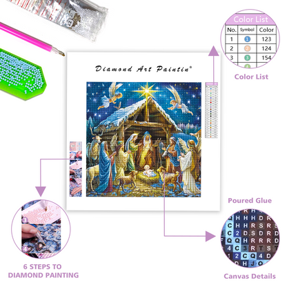 Nativity Scene - Diamond Painting