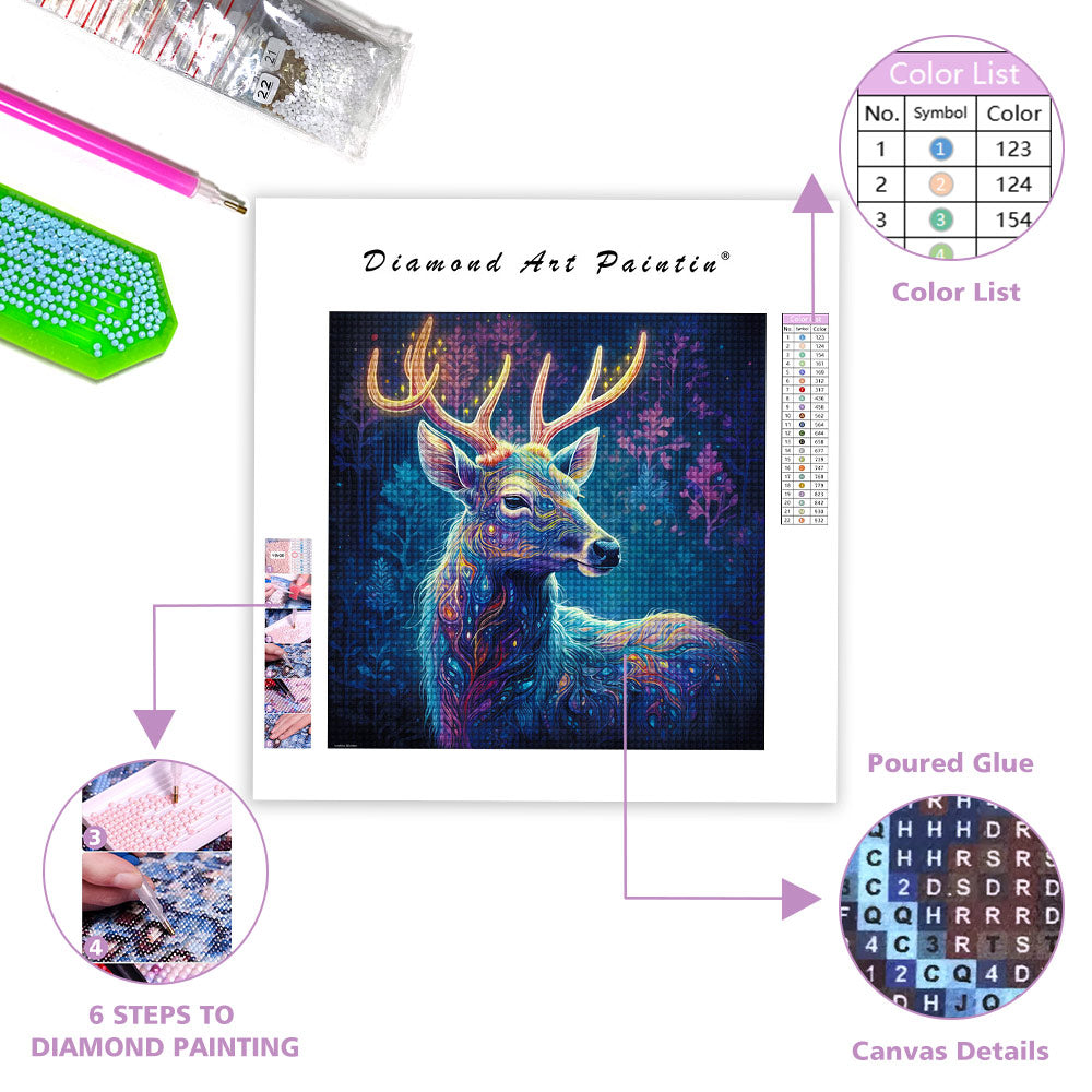 Magic Deer-Diamond Painting