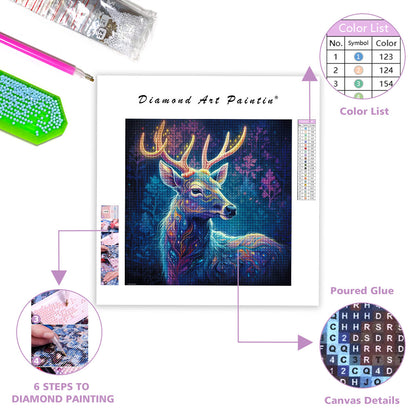 Magic Deer-Diamond Painting