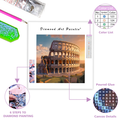 Colosseum in Rome - Diamond Painting