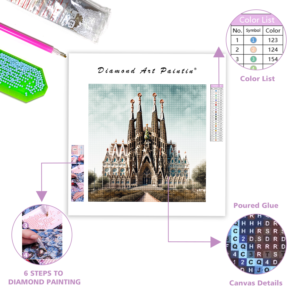 Sagrada Familia - Diamond Painting