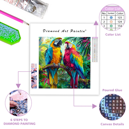 Parrot Bird - Diamond Painting