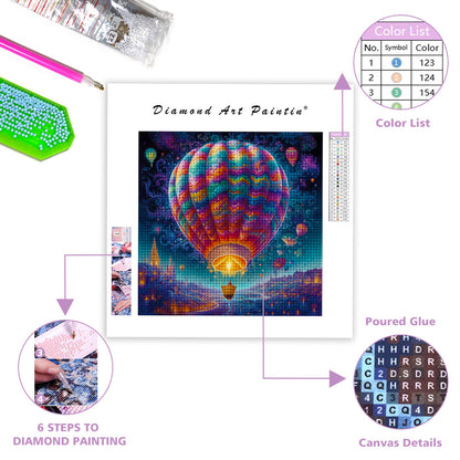 Fantasy Hot Air Balloon-Diamond Painting