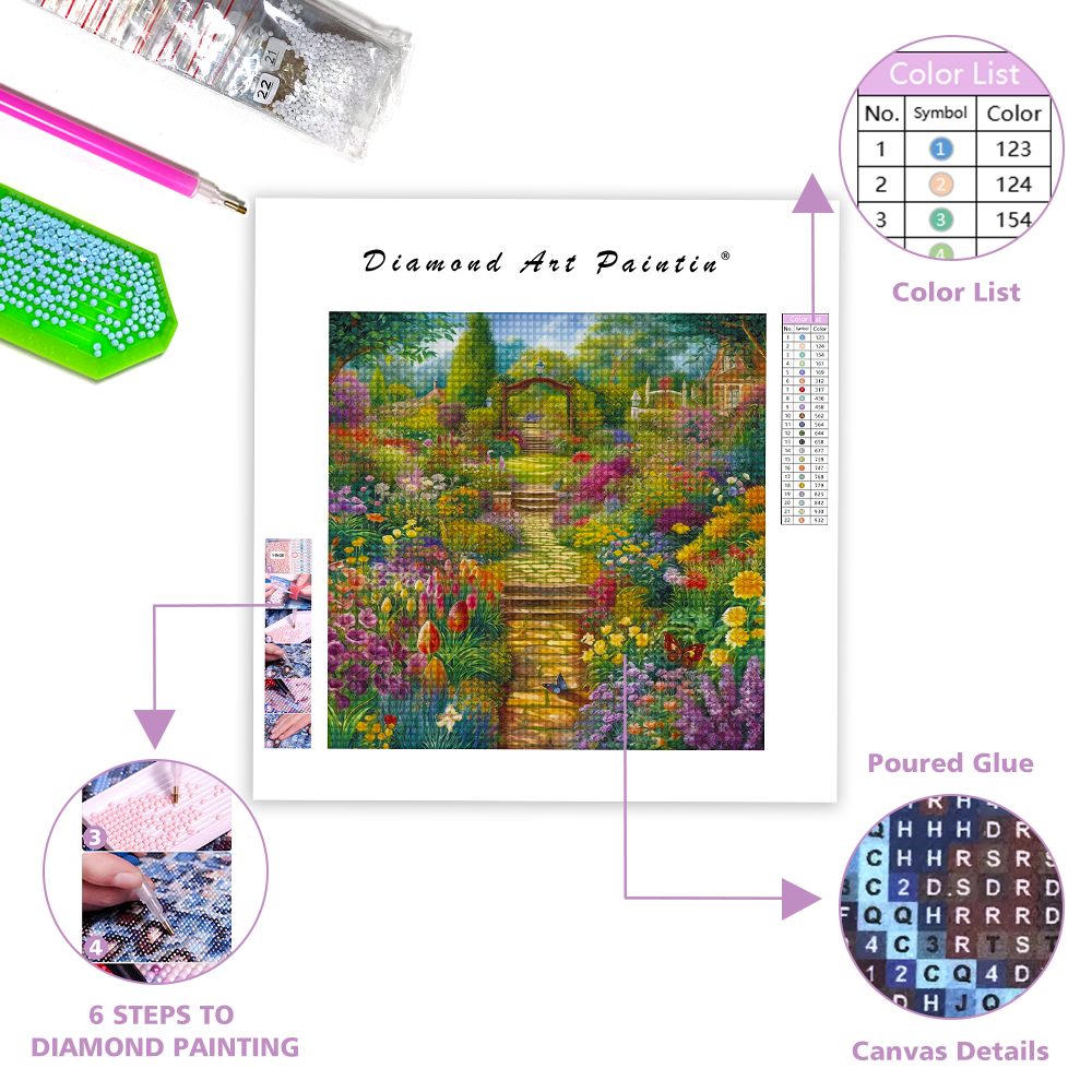 Vibrant Garden - Diamond Painting