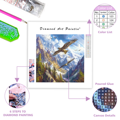 Snow Peaks - Diamond Painting