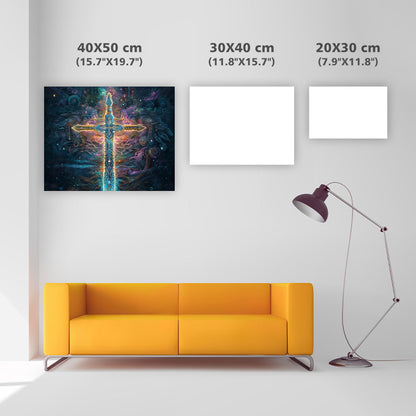 Magic Cross Sword-Diamond Painting