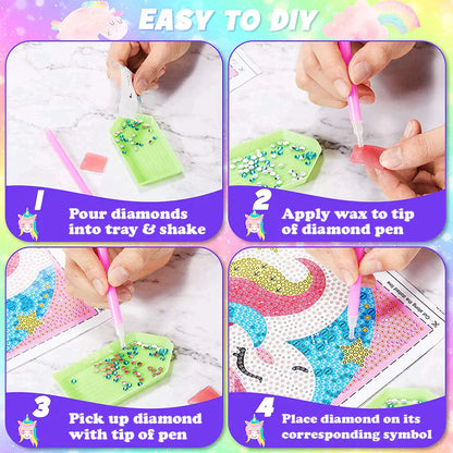 Pink Gift Diamond Painting Kit For Kids - Diamond Painting