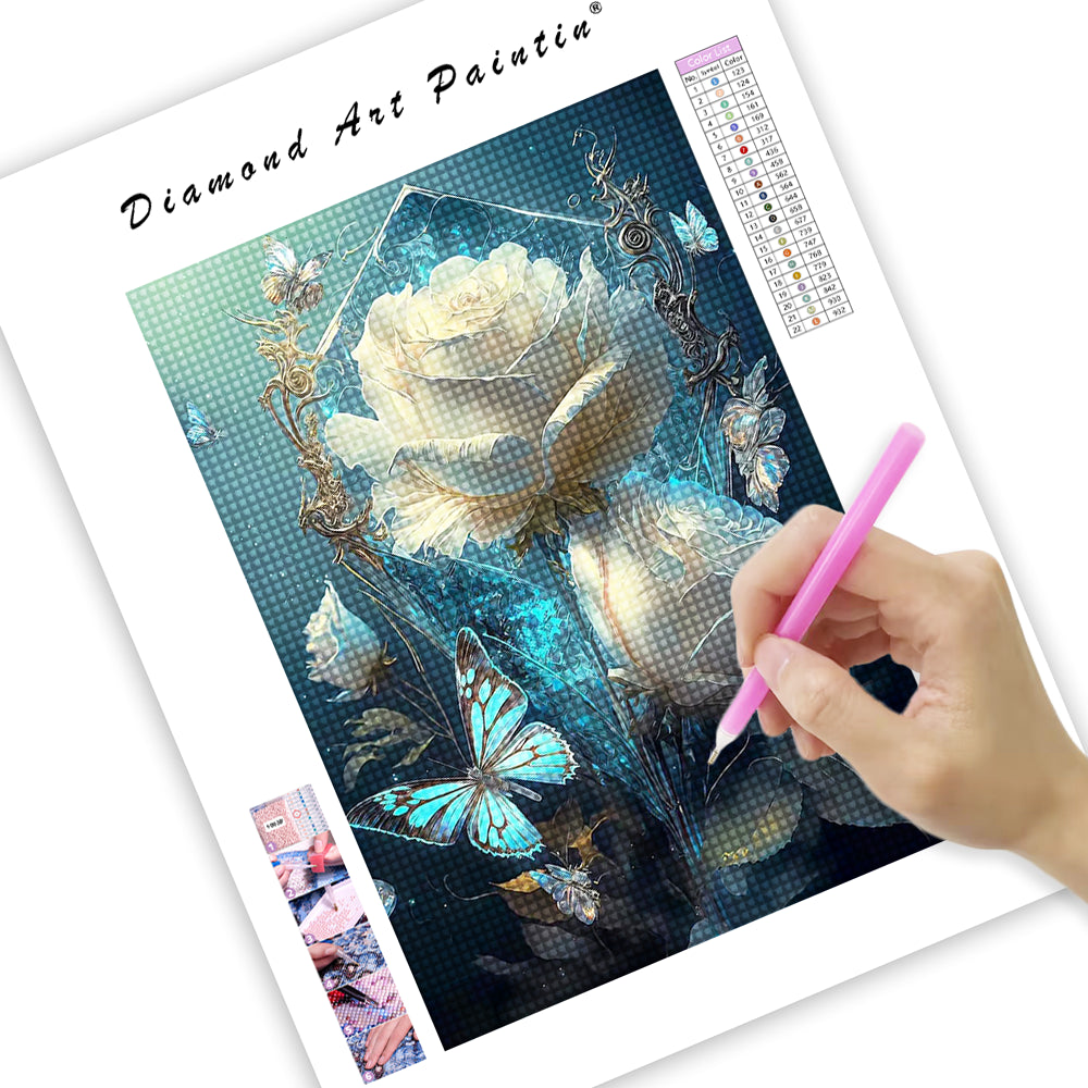 Squelette Mer de Fleurs - Peinture Diamant