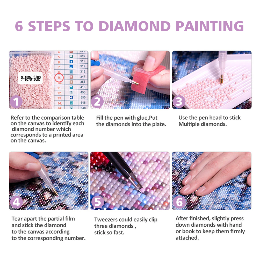 Stamped Cross Kits - Diamond Painting